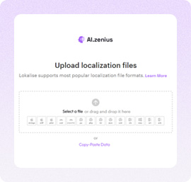 Language localization dashboard